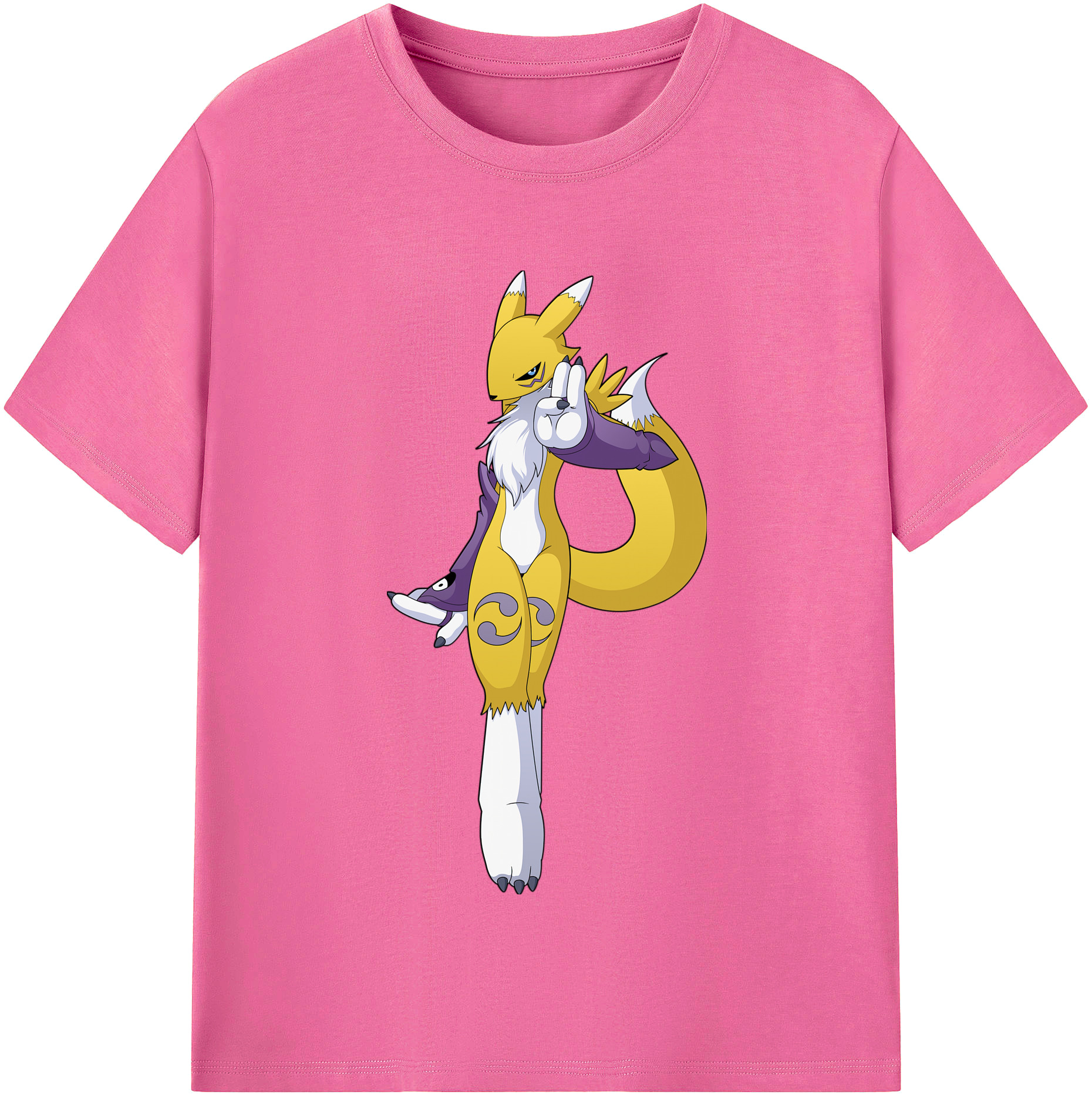 （画像用） Digimon デジタルモンスター/デジモン レディースカジュアルプリントTシャツ（綿100％）